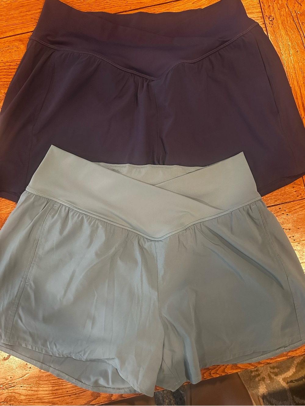 Halara Breezeful High Waisted Crossover 2-in-1 Shorts Large Blue Navy Bundle 2